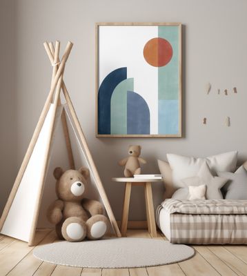 Geometric Shapes With A Minimalist Design