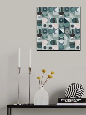 Mid Century Grid Pattern Four