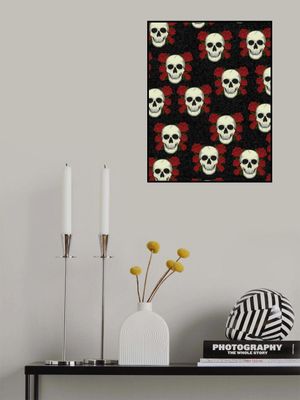 Skull and Roses Pattern