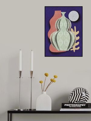 Pop Art Vase and Moon
