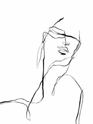 Portrait Sketch In Ink 02