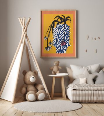 Spider Flower In Vase