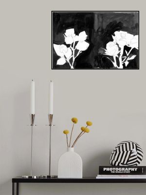 Charcoal Botanical Layered Print 1