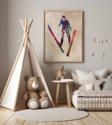 Sport Ski Jumper Art