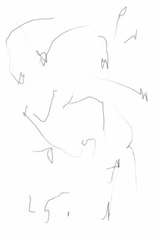 Abstract Lines on a White Canvas