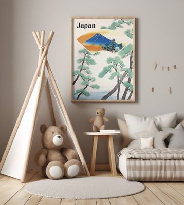 1930s Japanese Government Railways Travel Poster