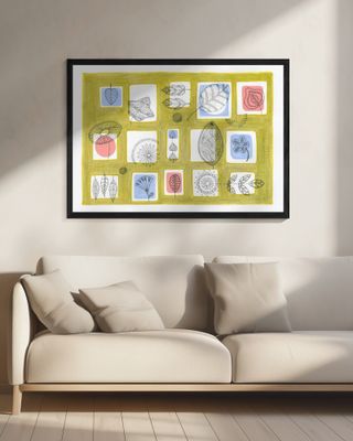 Delicate Line Drawings of Leaves and Flowers