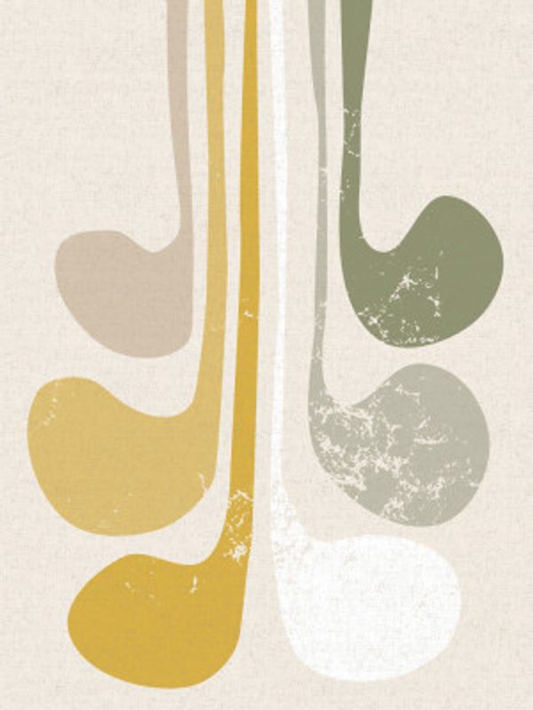 Abstract Paper Cut Composition Butter Yellow 2