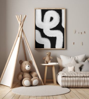 Abstract brush stroke