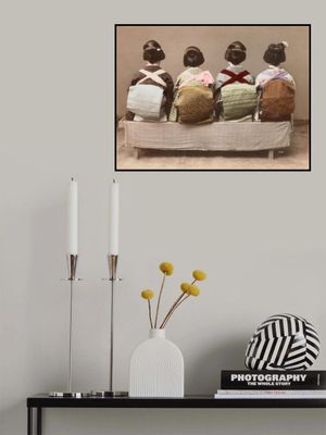 Showing Back Style (19th 20th Century) Japanese Woman Sitting