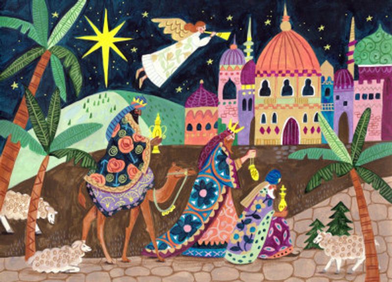 Three Wise Men and an Angel Christmas