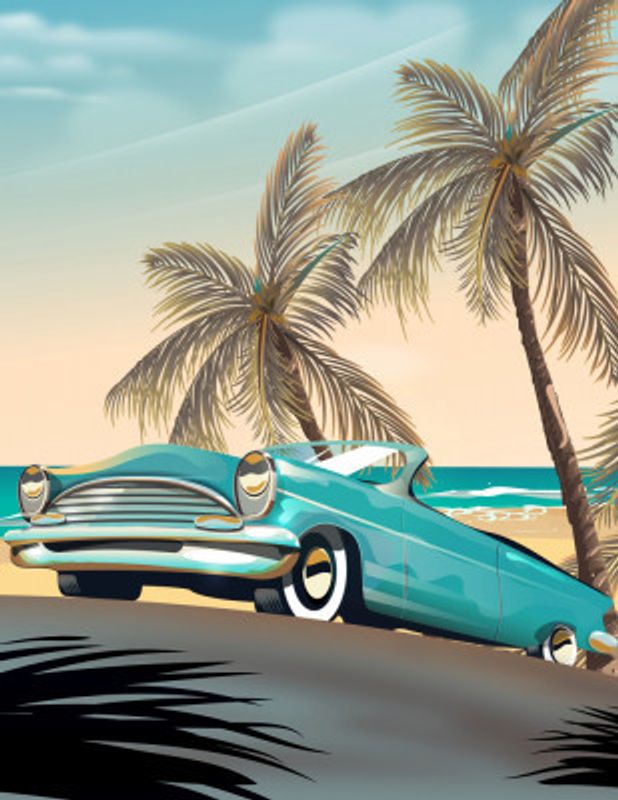 Vintage Beach Vacation