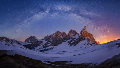 Baita Segantini Under The Night Sky