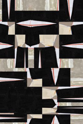 Abstract Black Jigsaw 3