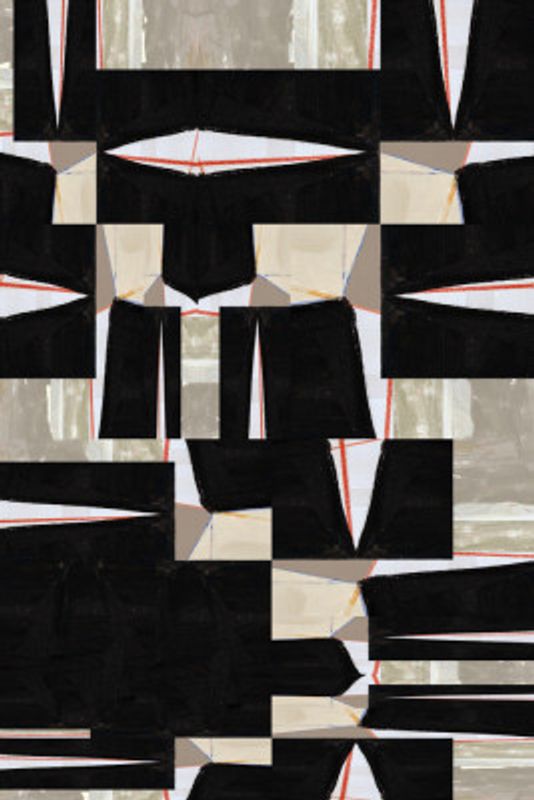 Abstract Black Jigsaw 3