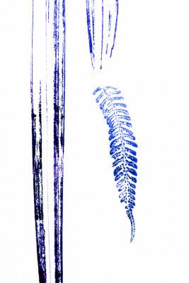 Blue Fern Print