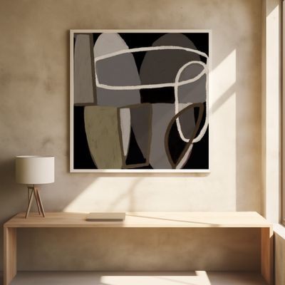 Abstract black and white