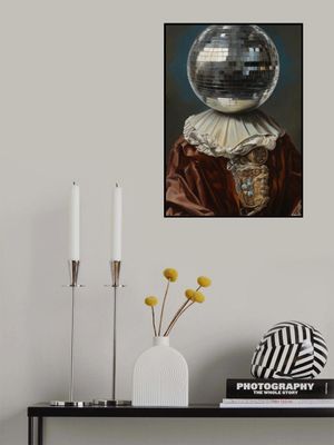 Antique Disco Ball, A Man with Disco head