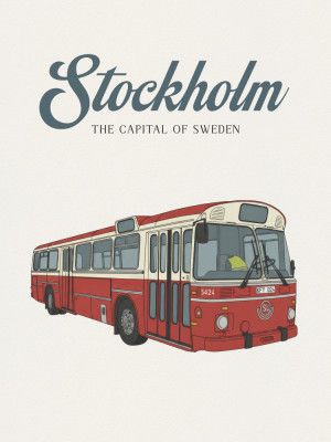 Stockholm Travel Poster