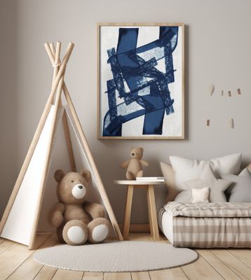 Abstract Blue Structure 1