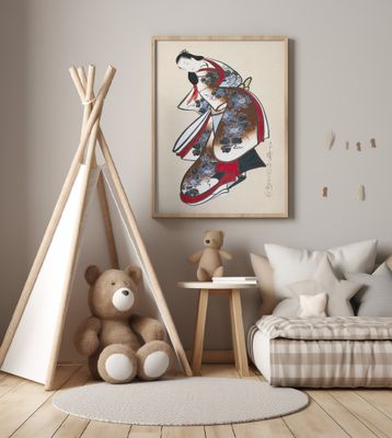 Japanese Women (1700s) Vintage Painting