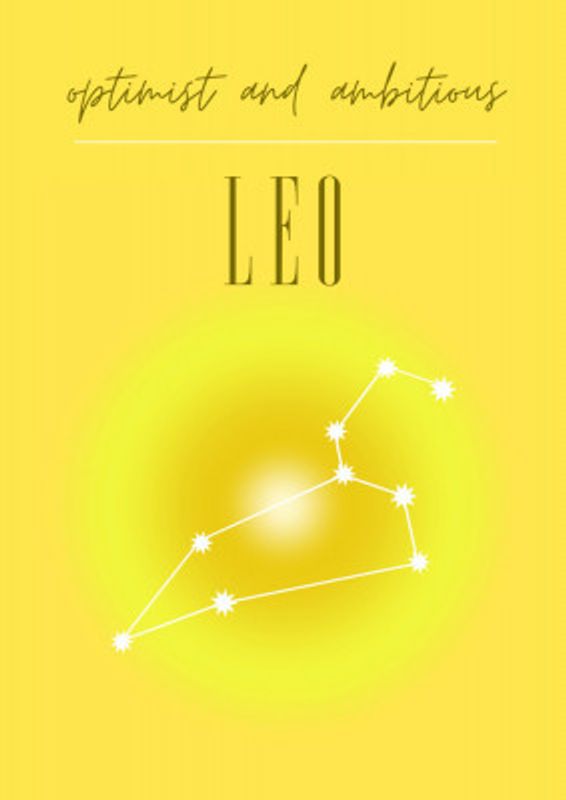 Leo Zodiac Print Art