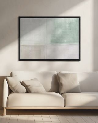 Pastel Painted Wall Sage Green Nude