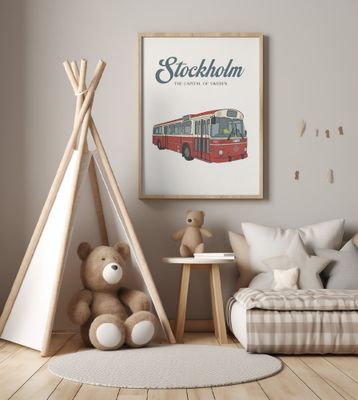 Stockholm Travel Poster