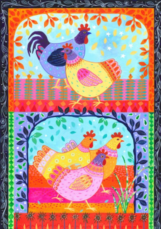 Colorful Chickens