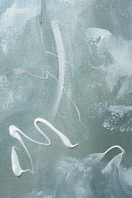 Green and White Acrylic