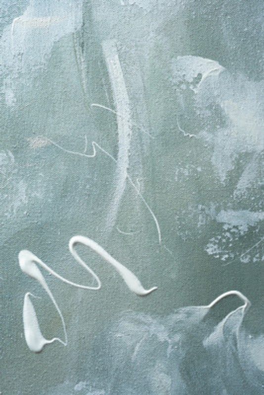 Green and White Acrylic