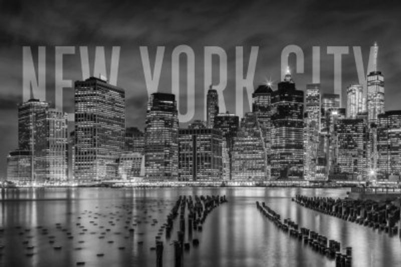 NEW YORK CITY Skyline Monochrome