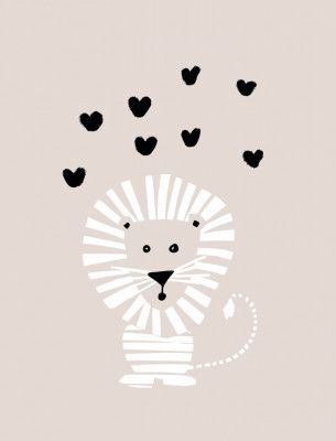 Cool lion neutral colors