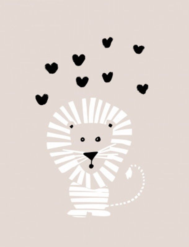 Cool lion neutral colors