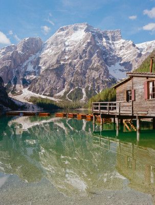Lago Di Braies Italy On Film