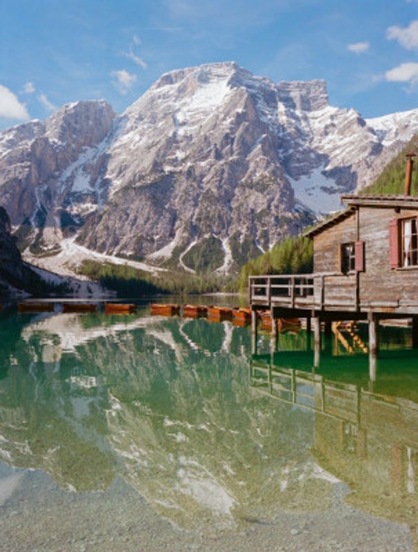 Lago Di Braies Italy On Film