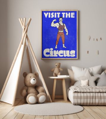 Vintage Visit The Circus Strongman