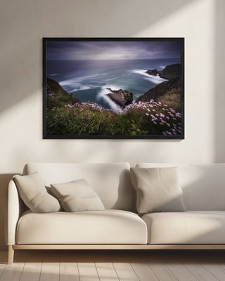 On the edge of the cliff