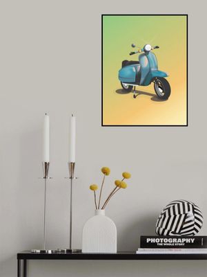 Vintage Blue Scooter