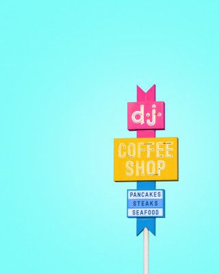 DJ Coffeeshop Sign