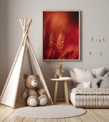 Red Flowers In Soft Focus