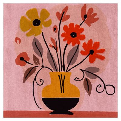 Abstract  Flowers In A Vas