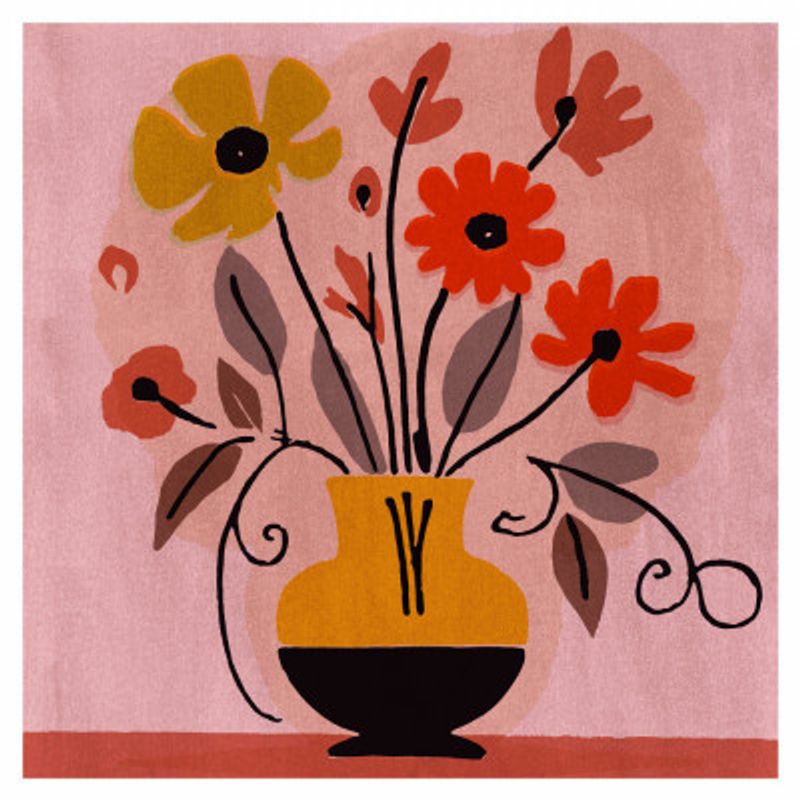 Abstract  Flowers In A Vas