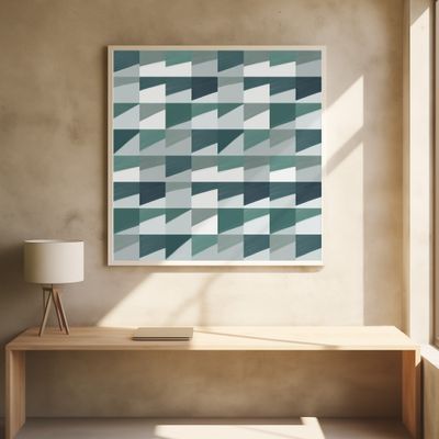 Mid Century Grid Pattern Seven