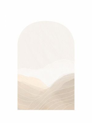 Beige Abstract Landscape