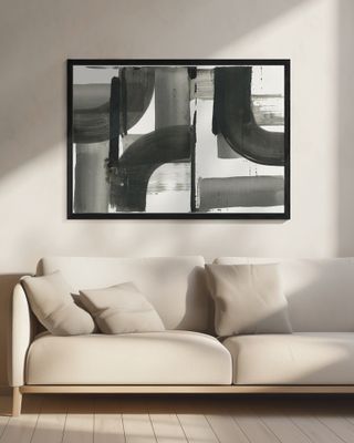 Monochrome Abstract Black Shapes 3