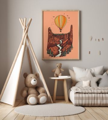 Balloon Over The Canyon