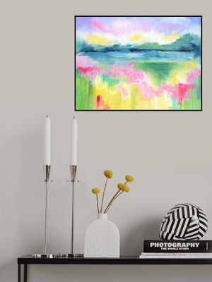 Abstract Lake Landscape