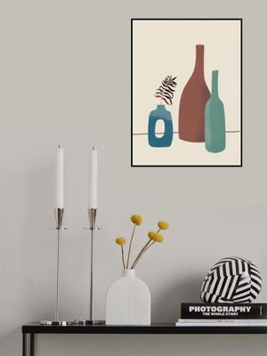 Abstract Vases in Earthy Tones