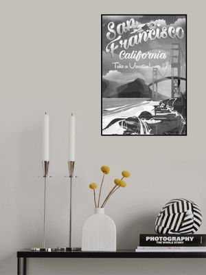 San Francisco California retro travel